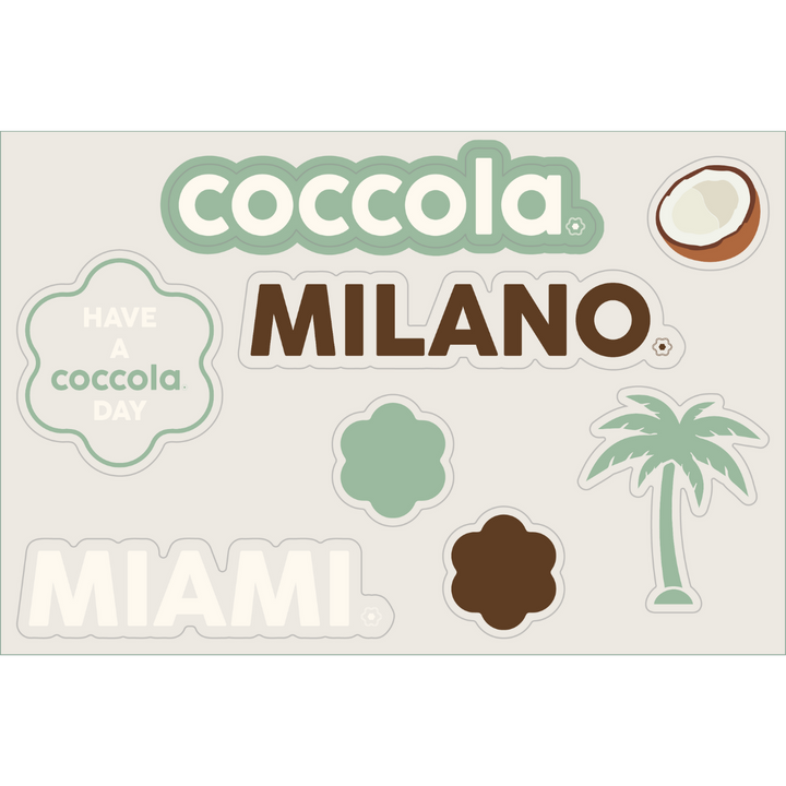 Coccola sticker sheet